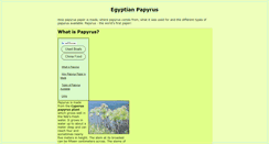 Desktop Screenshot of egyptian-papyrus.co.uk