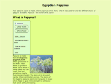 Tablet Screenshot of egyptian-papyrus.co.uk